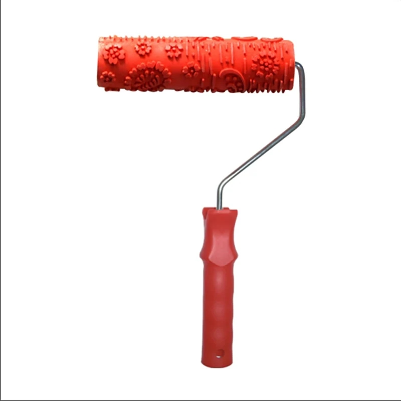 Бесплатная доставка 7 дюймов узор резиновый ролик для отделки стен Краски