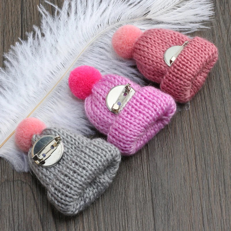 Милый шерстяной мини-свитер брошка пуговица булавка джинсовая куртка воротник