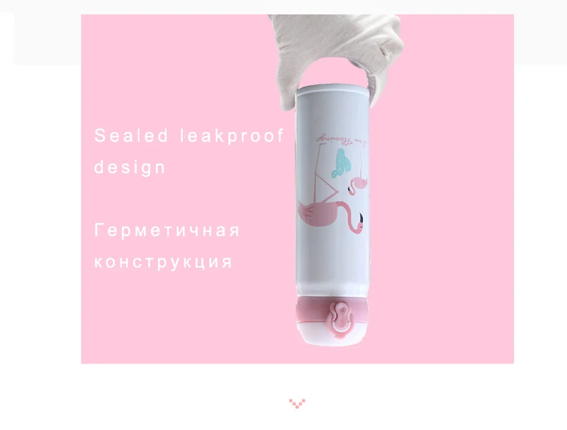 Креативная фруктовая прыгающая крышка, термос из нержавеющей стали, портативная Студенческая бутылка с фруктовым узором, школьная бутылка для воды