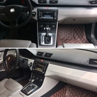 car styling 5d carbon fiber car interior center console color change molding sticker decals for volkswagen vw passat b6 2008 11