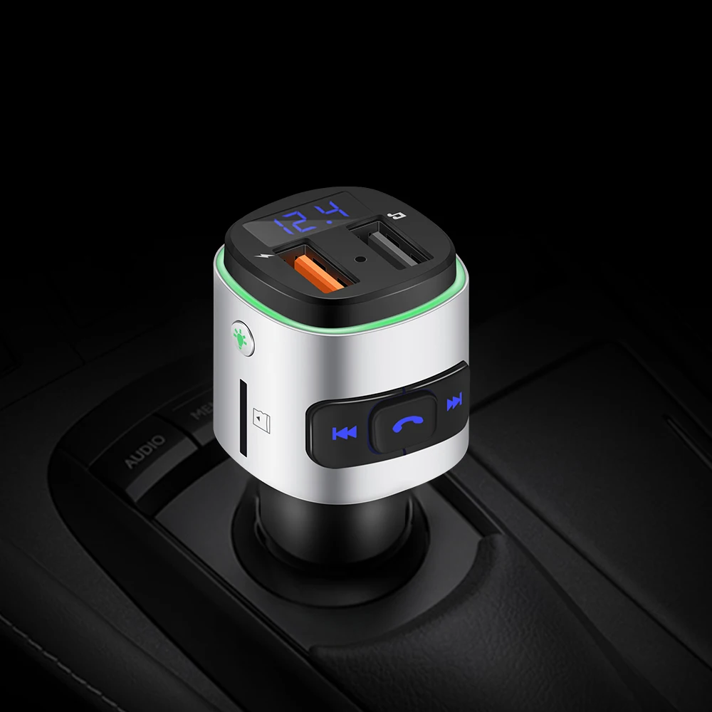 FM трансмиттер Onever автомобильный с поддержкой Bluetooth и 2 USB портами|FM-трансмиттеры| |