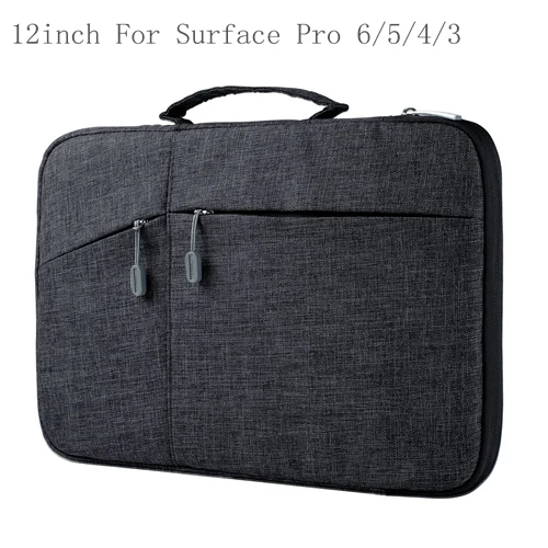 12inch Black Megoo поверхность рукав Чехол 1"~ 15" для microsoft Surface Pro X/7/4/3/6/5 12," Surface Book 2 Поверхность ноутбука 3/2/1 13,5" 15,6" - Цвет: 12inch Black