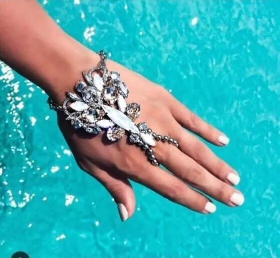 

Luxurious Color Crystal Bridal Bracelets & Bangles Wedding Jewelry Accessoies