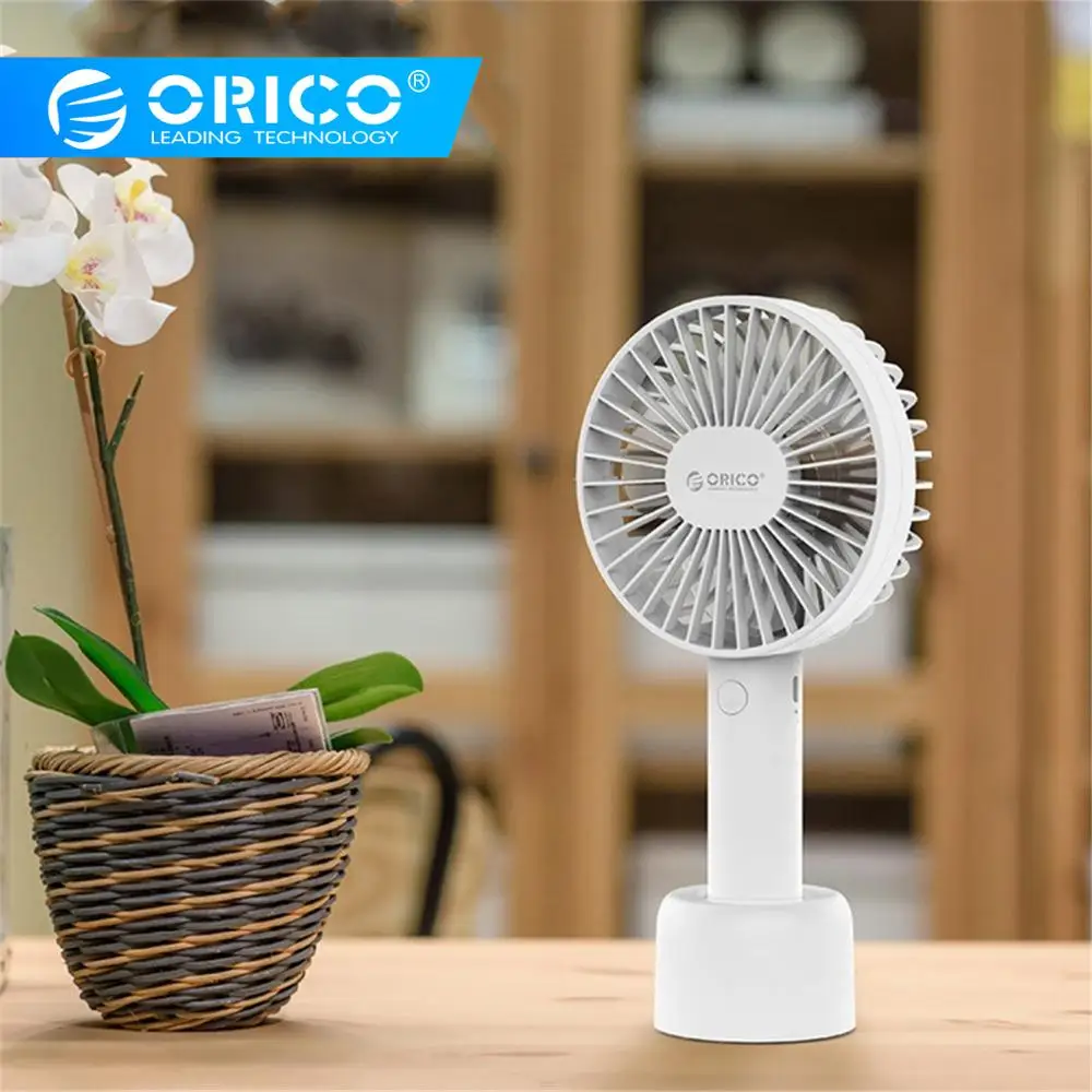 Портативный мини USB вентилятор ORICO регулируемый вручную 2000 мА/ч перезаряжаемый