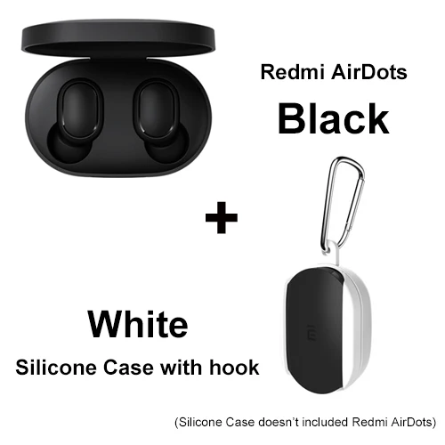 Add White Case2 Оригинальные беспроводные наушники Xiaomi Redmi AirDots, Bluetooth 5,0, DSP, активная гарнитура с шумоподавлением TWSEJ04LS 4,1g - Цвет: Add White Case2