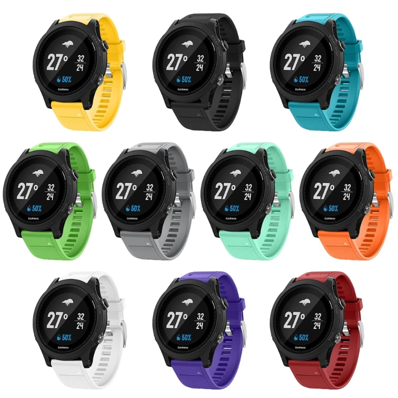 OOTDTY 22 мм ремешок для часов Garmin Fenix 5 forerunner 935 GPS часы Quick Release силиконовый