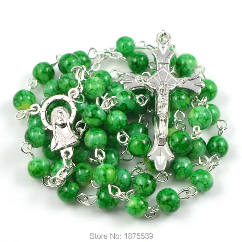 Красивые стеклянные круглые четки 6 цветов|catholic rosaries|rosary catholiccatholic rosary beads |