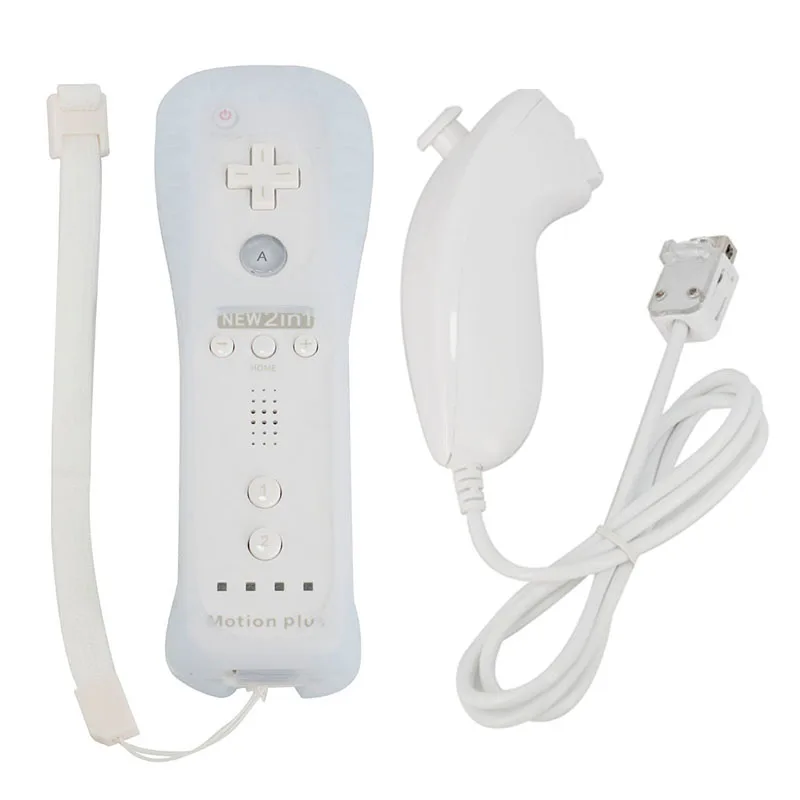 40 комплектов удаленных геймпадов + геймпад Nunchuk Встроенный Motion Plus для Wii с