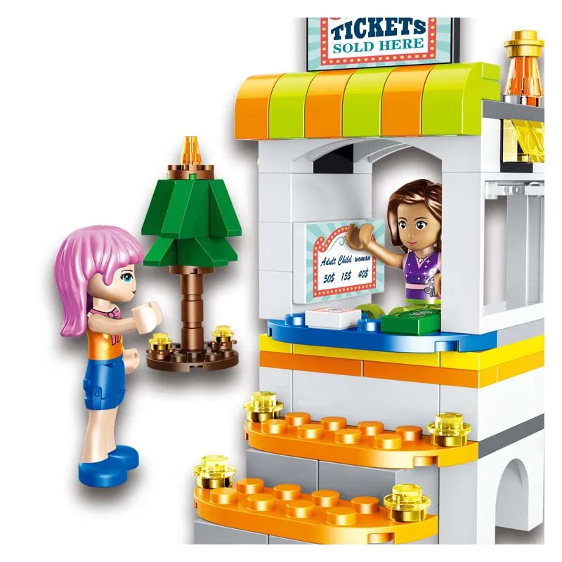 Heart Lake City Girls Series Park Amusement park mini bumper car education Toys For children Girl Birthday Gifts | Игрушки и хобби