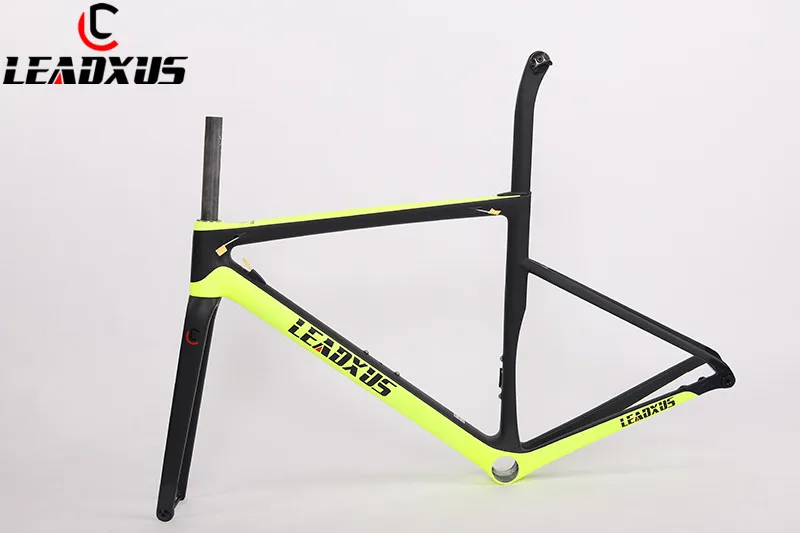 LEADXUS CLA550X ультра легкий диск Тормозная карбоновая рама для шоссейного велосипеда T1000 карбоновая рама для шоссейного велосипеда через ось велосипедная углеродная рама
