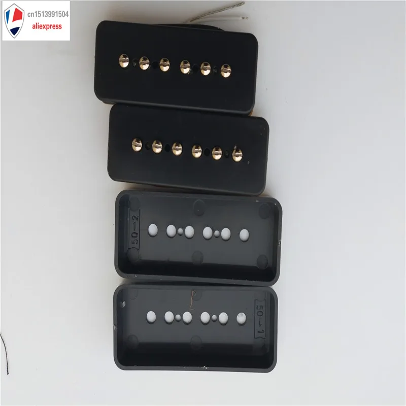 Черный мыльный брусок для электрогитары LP P90 Alnico 5 Вт/металлическая плетеная