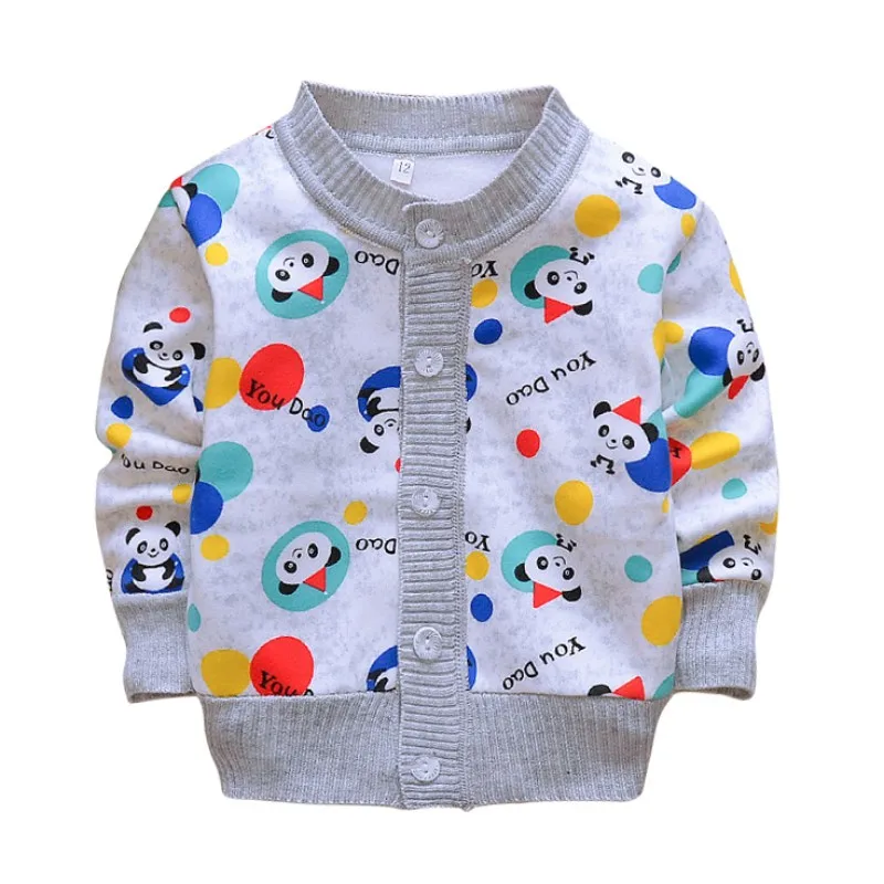 Симпатичное повседневное пальто для маленьких мальчиков и девочек свитер