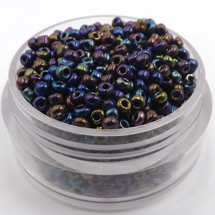 Оптовая продажа 22 г 2 мм чешские Стекло Лот Цвет Фул AB круглые прокладные бусины