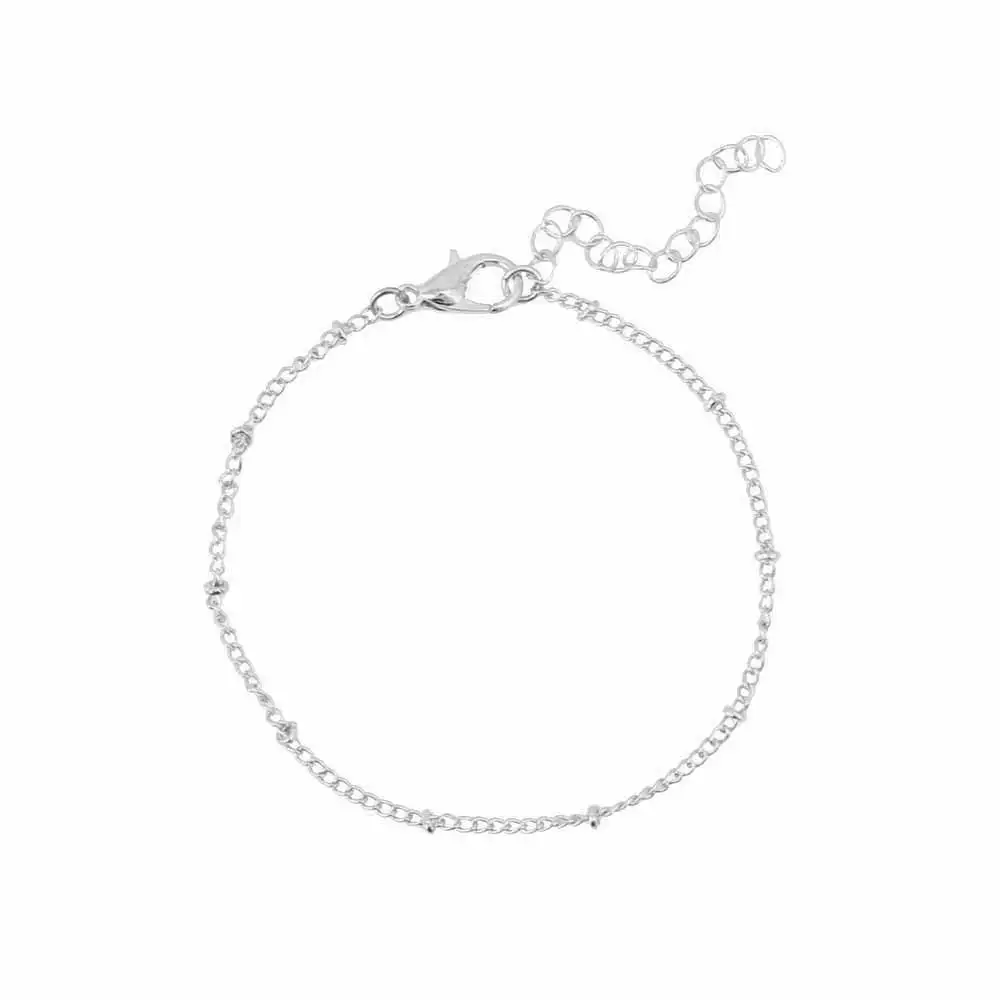 Silver IPARAM браслет из бусин золотого цвета, тонкий браслет в стиле минимализма, точка, изящный и утонченный, спутниковый браслет, браслеты для женщин - Окраска металла: Silver