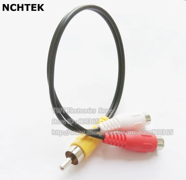 NCHTEK RCA штекер к 2 разъем аудио видео Y кабель для разделения er 15 шт. Бесплатная