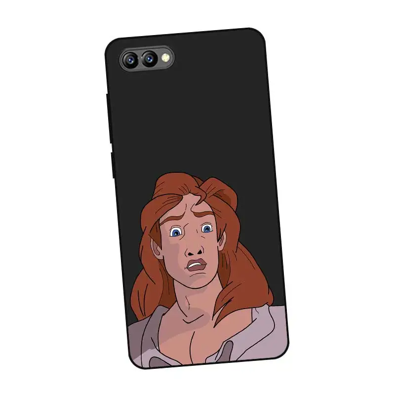 N266 Beauty And Beast Black Silicone Case Cover For Huawei Honor 8C 8X 9 10 20i V10 V20 Note10 Max Lite Magic2 |