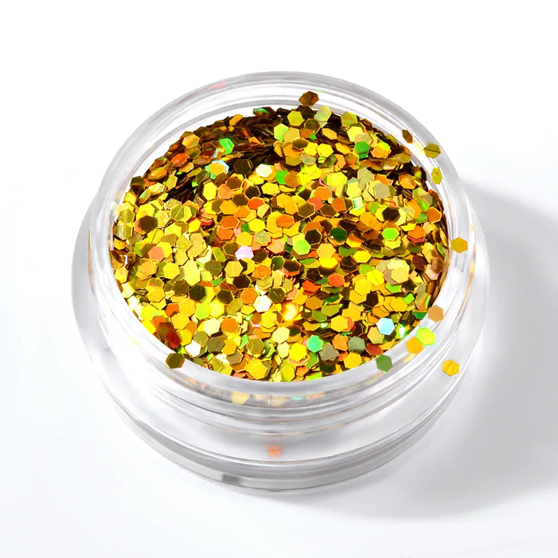 BELESHINY 6 коробок 0 1 г золото и серебро шестиугольные ультра-тонкие блестки