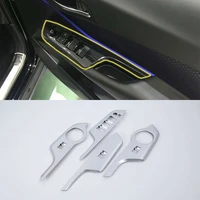 abs interior car window rises cover 4pcs right hand drive car styling for toyota ch r 2018