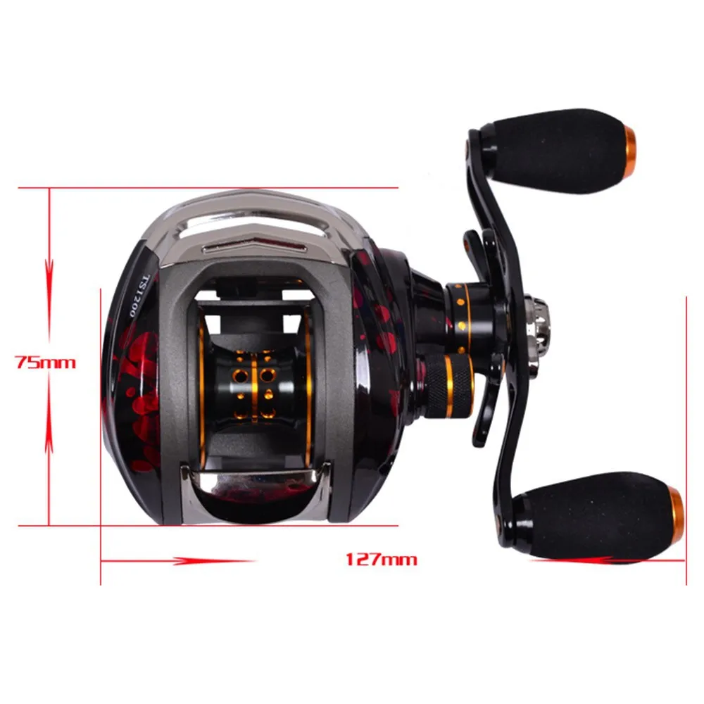TSURINOYA Baitcasting катушка TS1200 14bb 6.3: 1 Наживка литья Рыбалка катушки 13ball Подшипники +