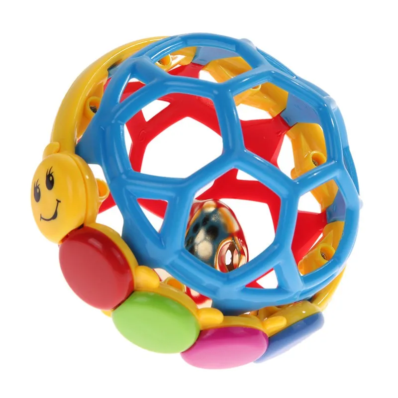 Пластиковые детские ходунки Buzz Ball бенди, погремушки для начинающих ходить, прыгающие шарики для малышей, ABS колокольчики, веселые многоцветные, для занятий захватом