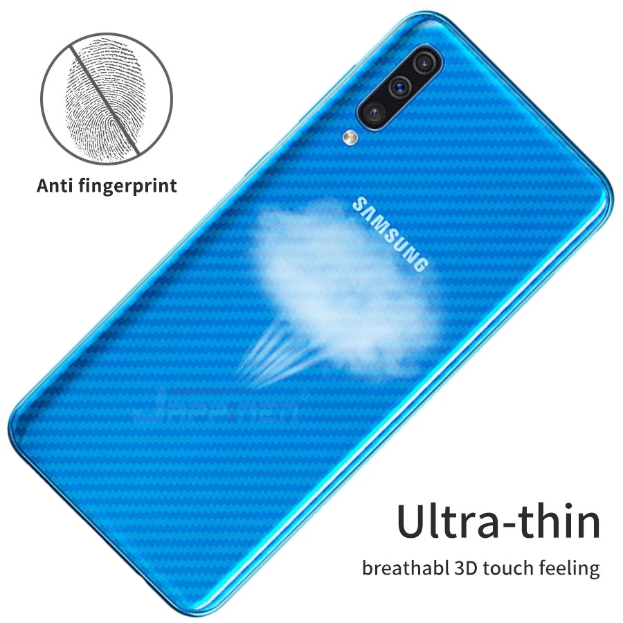 5 шт. защитная пленка на экран для Samsung Galaxy A50 мягкая углеволоконная задняя (не