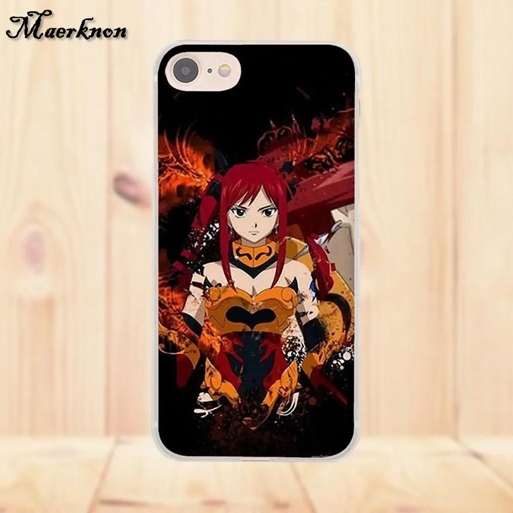 Мягкий ТПУ чехол Maerknon для Huawei G7 G8 Honor 5A 5C 5X 6 6X 7 8 V8 Mate 9 P7 P8 P9 P10 Lite Plus Fairy Tail Fire с