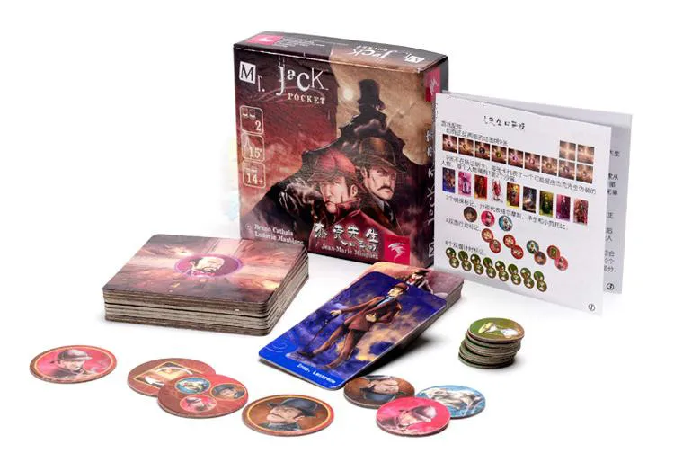 Mr. Jack карманная семейная настольная игра/вечерние лучший подарок для детей битва
