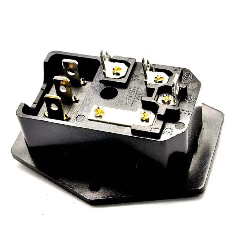 Высокое качество 10A 250V Входной модульный Штепсель предохранитель переключатель