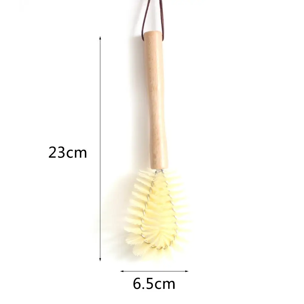 O образная Чистящая Щетка для чашек набор с деревянной ручкой бутылок кухонная