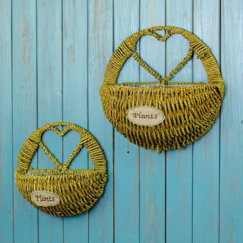 Подвесные цветочные горшки для стен подвесные корзины без отверстий зеленые