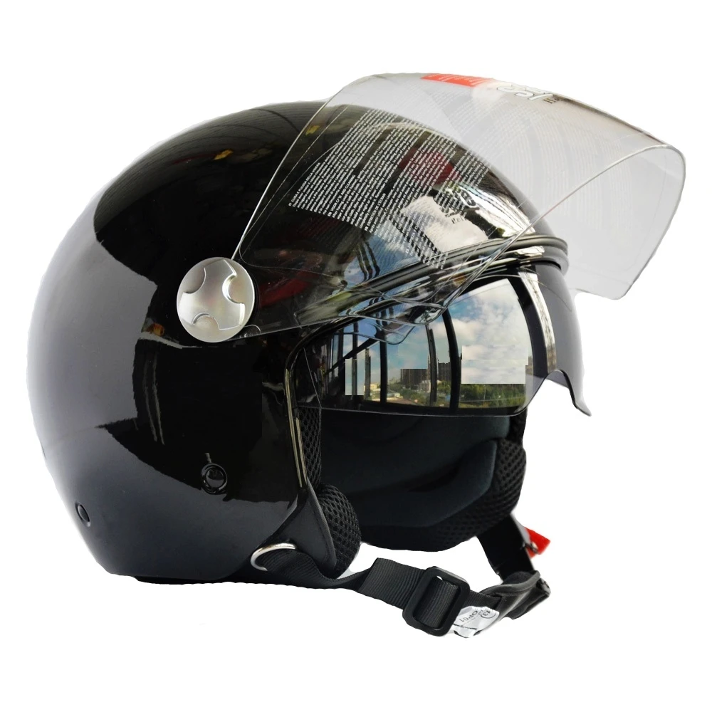 (2015) итальянский Дизайн CASCOS Capacete с двумя объективами двойной visior черный ЕЭК DOT