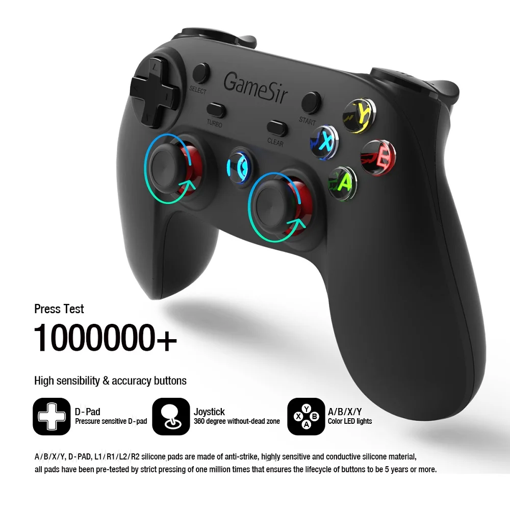 Gamesir коврик G3s серии 2 4 г Bluetooth Беспроводной Управление Лер геймпад для