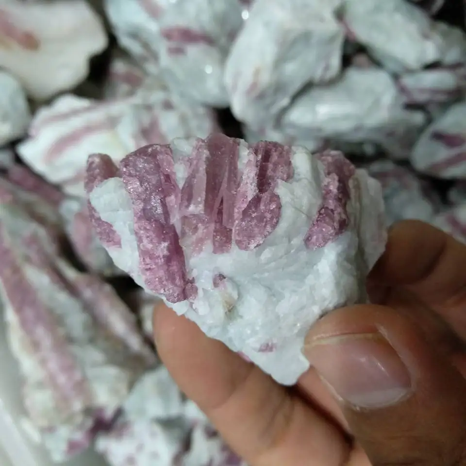 150g Red Tourmaline Crystal Facet Rough Specimen 100% Natural | Дом и сад