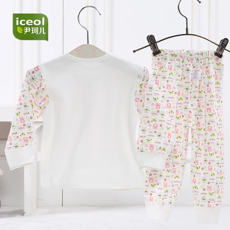 Button Baby Sets 2018 New Summer 100% Cotton Full Sleeve Infant Thin Boy Girls Clothes Cute Cartoon Fashion Kids Clothing | Детская