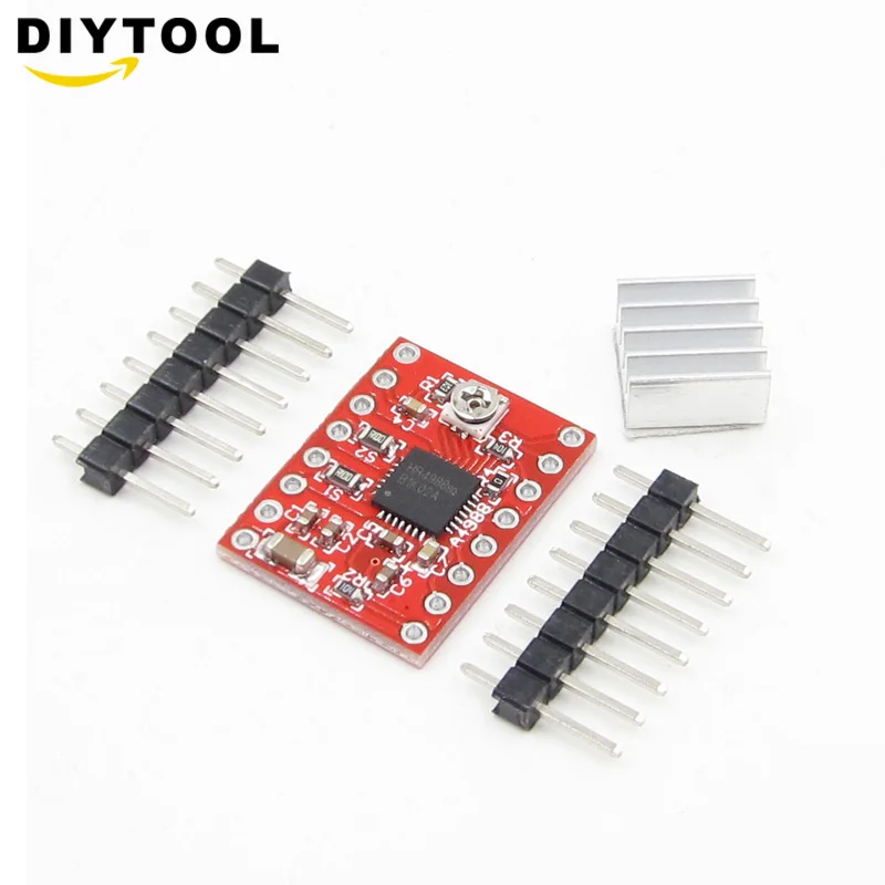 Шаговый Драйвер Reprap A4988 модуль шагового двигателя с радиатором