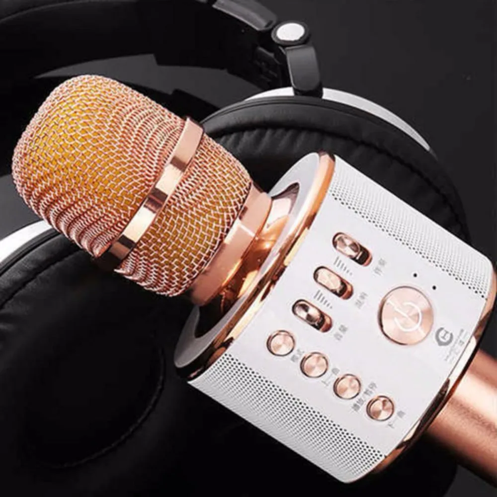 K38 ручной караоке микрофон беспроводной Bluetooth КТВ домашний динамик плеер