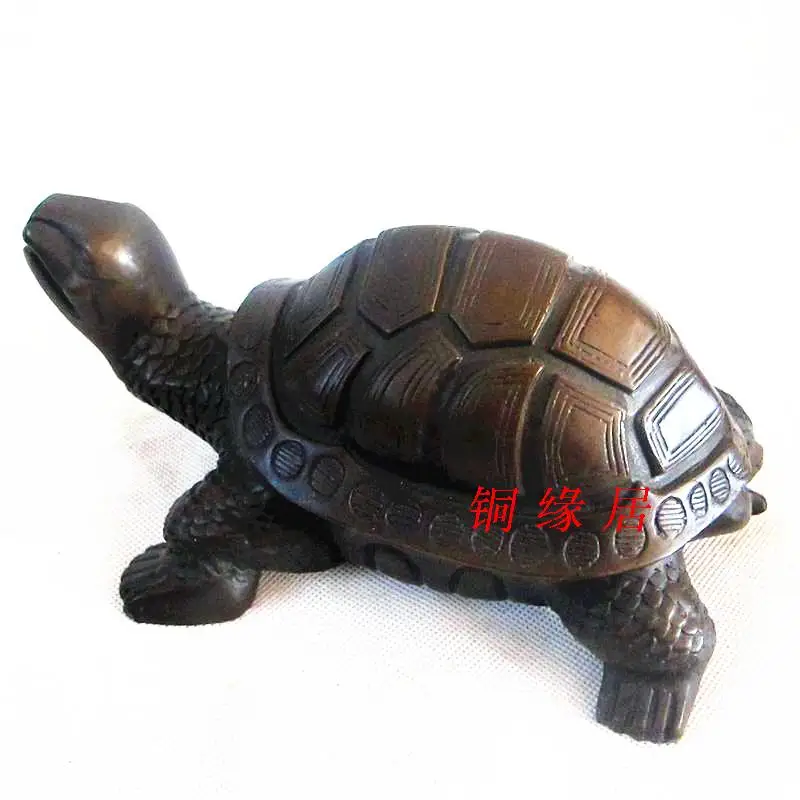 Медная черепаха светлая медная бронзовая долговечность медный подарок на день