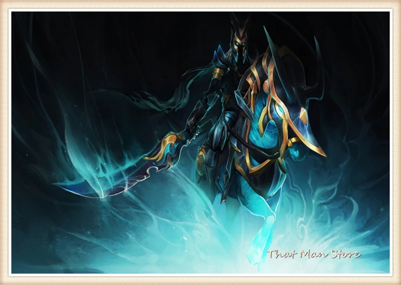 DOTA 2 Плакаты кино стикеры Настенные с белым покрытием Бумага PrintsClear изображение