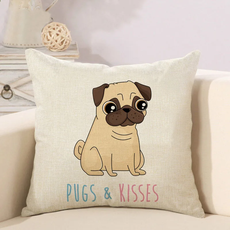 Межремонтный период Симпатичные мягкие с принтом собаки Чехлы для подушек