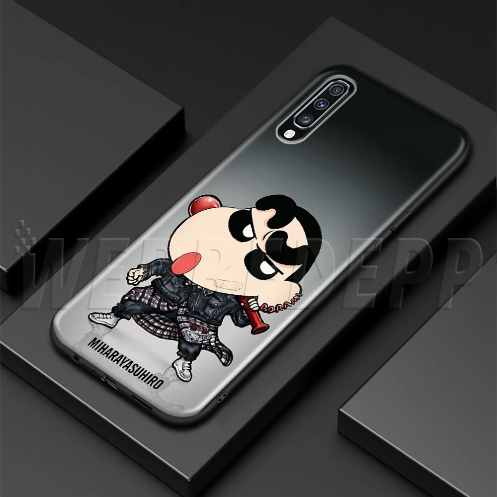 WEBBEDEPP Мягкий ТПУ Чехол Аниме Crayon Shinchan для Samsung A3 A5 A6 A7 A8 A9 J6 Plus 2016 2017 2018|Бамперы| |