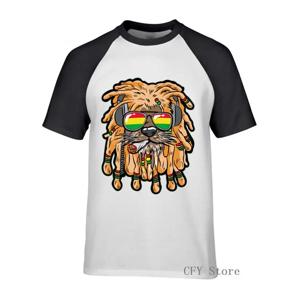 Растаман Лев совместных курить травку 420 ганджа горшок гашиш Мужская рубашка 2019