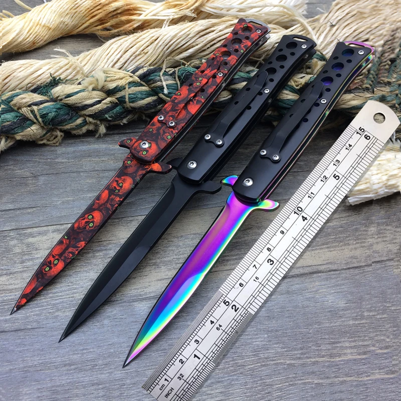 440 Steel Utility Folder Knife CNC hunting mini Pocket Folding Outdoor Practice Tactical Knives Collection ECD Rescue Tool | Инструменты