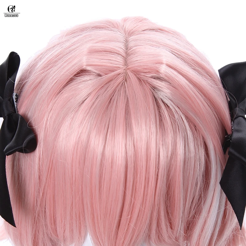 ROLECOS Fate Apocrypha Косплей головной убор Astolfo Game Cosplay FGO Hair 75 см розовый термостойкий