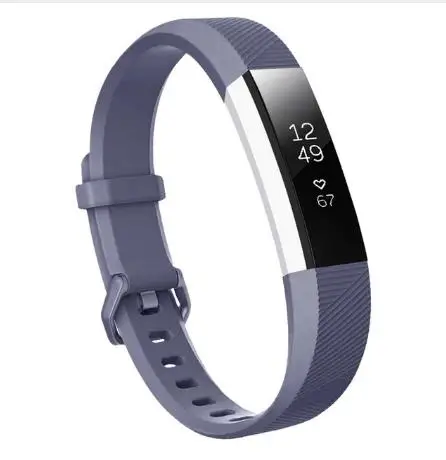 Gray Odog силиконовый дышащий ремешок для Fitbit Alta/HR Смарт часы браслет Высокое качество Аксессуары для часов Ремешки часы браслет - Цвет: Gray