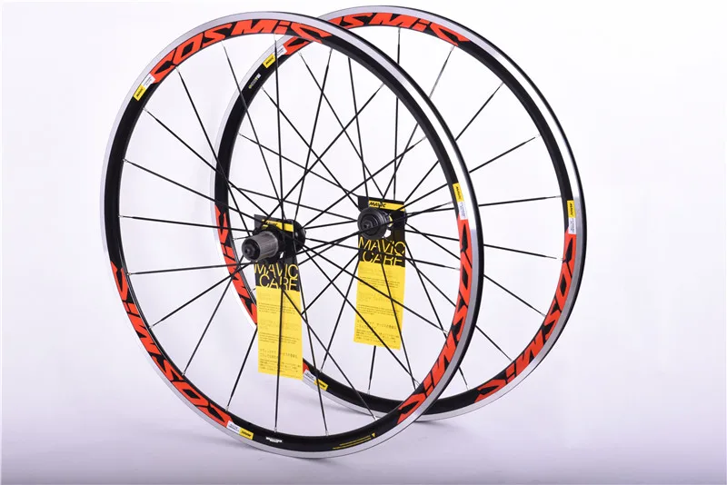 Высокое качество Горячая Распродажа 700C Cosmic Elite сплав V Тормозные колеса Bmx дорожный велосипед колеса алюминиевые дорожные колеса велосипедные колеса - Цвет: Red