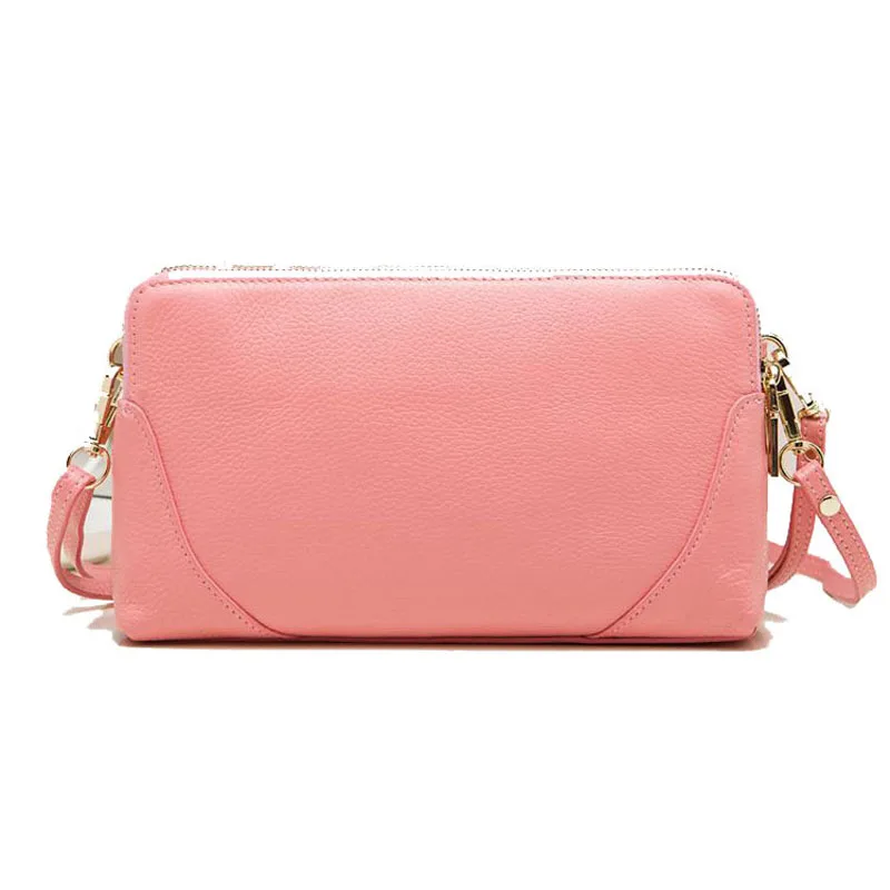 Модная женская сумка на плечо из натуральной кожи с двойной молнией воловьей