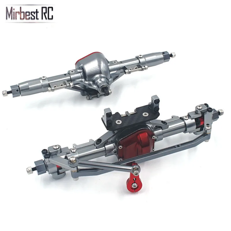 Rc автомобиль полный сплав передний и задний мост с рычагом ЧПУ обработанный для 1:10 Rc Гусеничный осевой SCX10 D90 RC 4WD