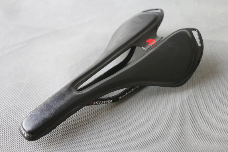ASIACOM углеродное кожаное мягкое широкое седло для дорожного велосипеда MTB сиденье