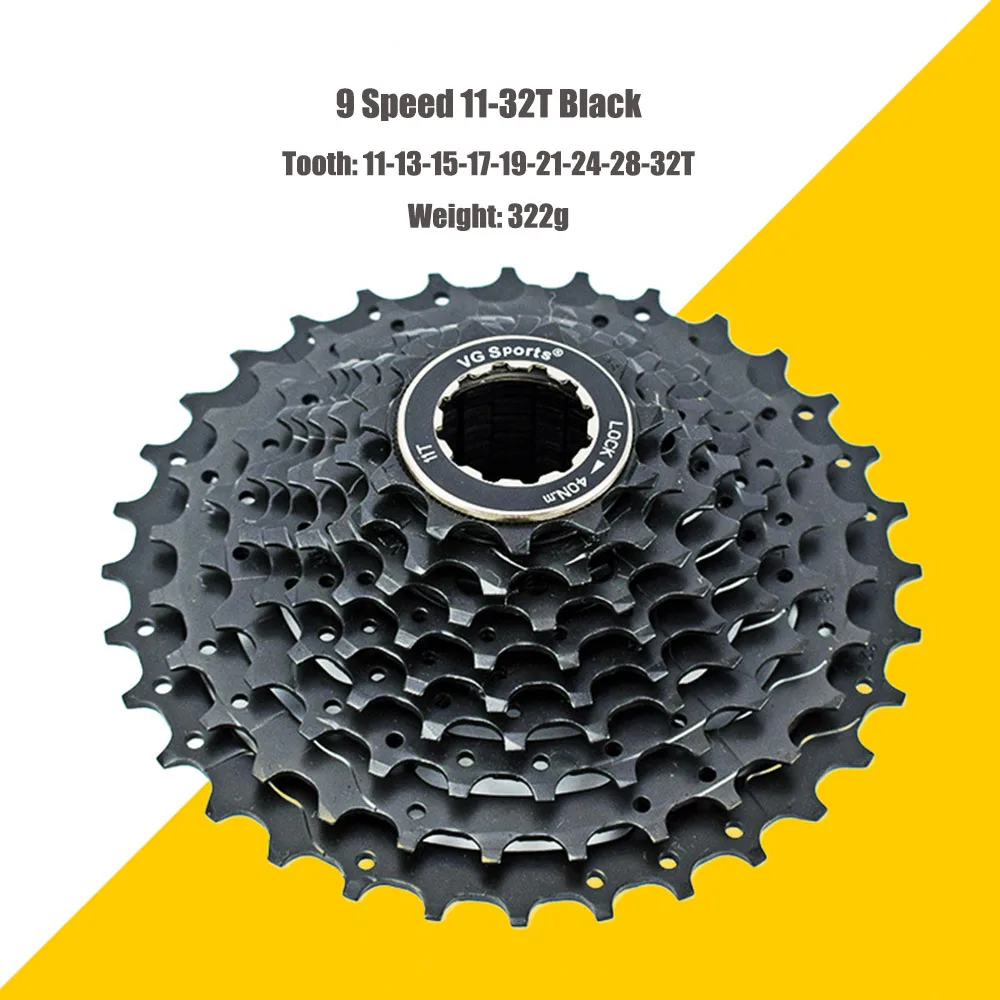 Звездочка для велосипеда Shimano Sram cdg cog 9 Velocidade 9 V 9 S 11-32 T/34 T/36 T/40 T/42 T/46 T/50 T VG Спорт - Цвет: 9 Speed 11-32T Black