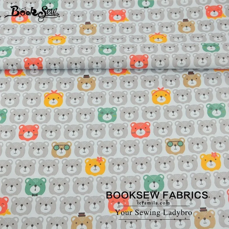 Серый переплетенный Мишка из 100% хлопкового твила домашний текстиль стеганая